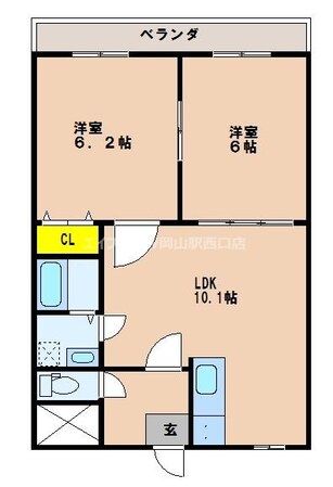 ホワイトストーン白石の物件間取画像